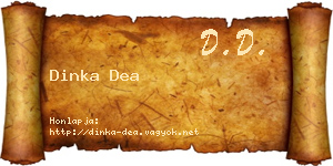 Dinka Dea névjegykártya